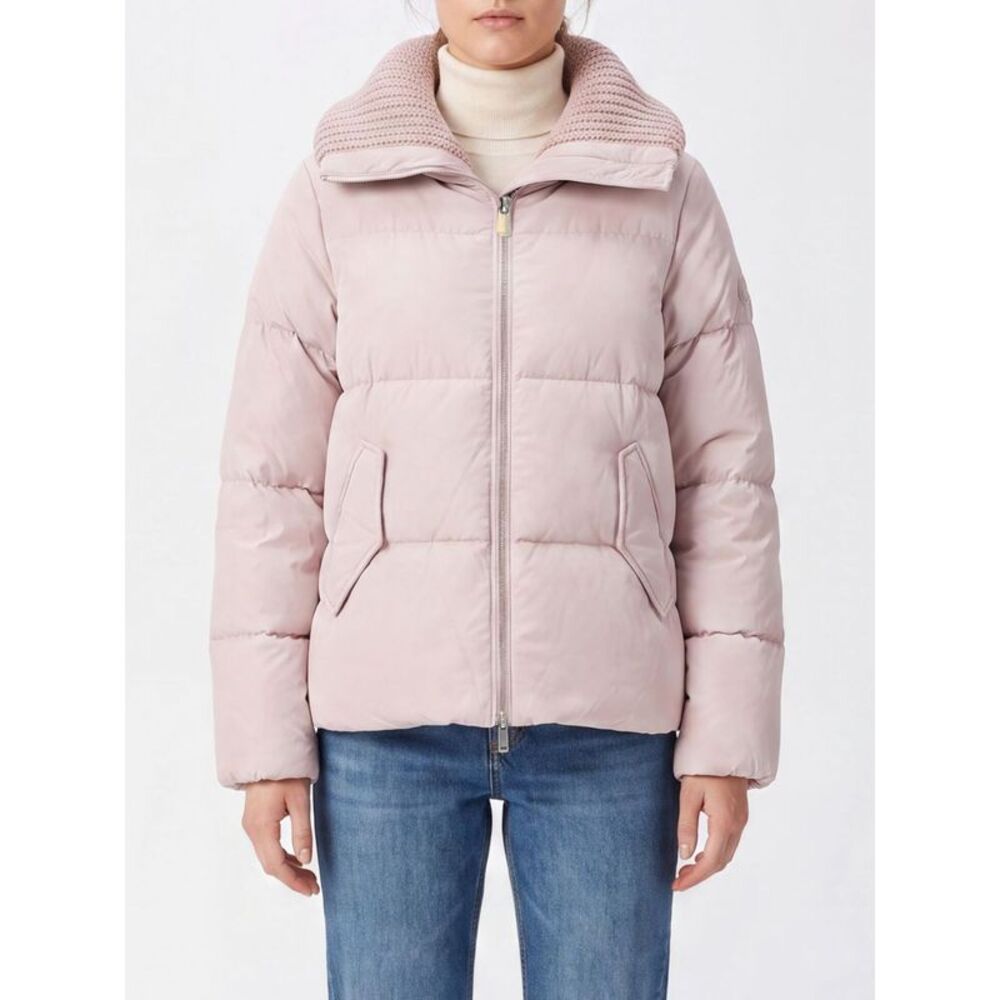 Pinko Dianthus Quilted Nylon Down Jacket With High Neck And Removable Hood